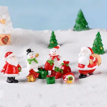 1 BUC Cadou Zână Grădină Micro Peisaj, Decor Acasă Decoratiuni de Craciun Figurina om de Mini Moș Crăciun Crăciun Ornament