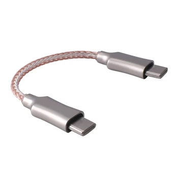 1 Bucată Portabil Decodare Amp Cablu OTG 8-Core Cablu Audio Pentru Căști Hifi Adaptor OTG