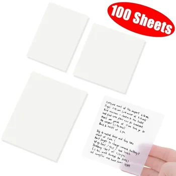 100Sheets Impermeabil Transparent Scrub Sticky Note Memo Pad Autocolante de zi cu Zi Pentru a Face Lista de Hârtie Notă pentru Elev Papetărie de Birou