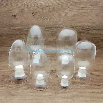 1buc 125/250/500ml Sticla de Probă Sticlă, pentru laborator de Semințe/particule de afișare sticlă Inversat display sticla cu dop de cauciuc
