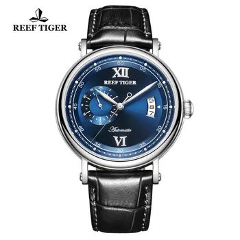 2021 Recif de Tigru/RT Lux Ceas Casual pentru bărbați din Oțel Inoxidabil Albastru de Moda Ceasuri Mecanice Big Data reloj hombre RGA1617-2