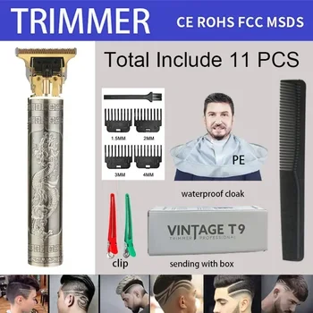 2023 Reîncărcabilă Tuns Profesionale Frizer Electric de Tuns aparat de Ras Trimmer Barba Bărbați Masina de tuns NW011