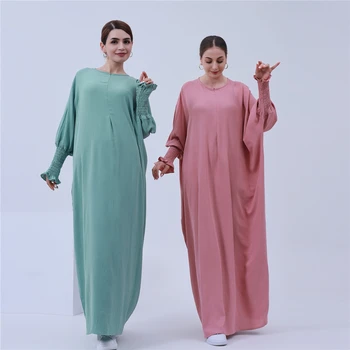2024 Middle East Dubai Turc Abayas Modestă Rochie Cu Fermoar Față, Halat De Femeile Musulmane Caftan Ramadan Eid Africane Rochii Rochie Kaftan