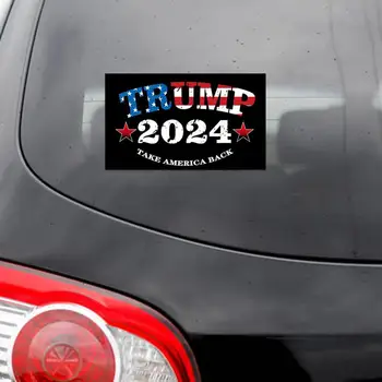 2024 Trump Masina Autocolant Amuzant abtibild Face America de Mare din Nou Alegerile Prezidențiale Autocolante Pentru Masini Camioane decor