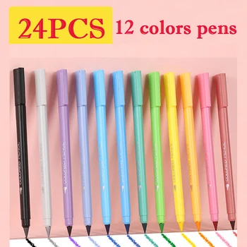 24buc/set 12 Culori Creioane Elevii Postura Fără Ascutit Creioane de Desen Creioane de Culoare Schiță Creioane en-Gros