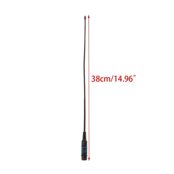 38cm/14.96 în Lungime RH-771 Dual Band VHF/UHF BNC Walkie Talkie Portabile de Radio Antena Pentru Baofeng UV-5R