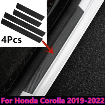 4buc/set Piele PU Pragului de Ușă Pedala Protector Placă de Acoperire Pentru Honda Corolla 2019 2020 2021 2022