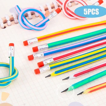5PCS/set HB Drăguț Creioane Amuzante Moale Creion cu Radieră Scris Pictura Rechizite kawaii Cadou de Papetărie pentru Tineri Studenți