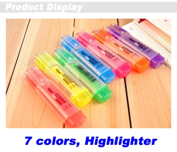 7 culori Marker Marker 7 pixuri/lot, daltă sfat,bomboane aroma, YGB00004