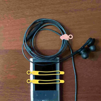 8 Buc Organizator de Cablu pentru Căști Legături USB Grele Curele Silicon Date Fir Bobinat Cablu Împachetări