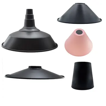 Abajurul Agățat de Metal de Epocă, Tavan Iluminat Lustra Abajur E27 Bază Pălării Bec Lampa Capac DIY Accesorii
