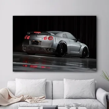 Acasă Decor Panza Nissan GTR R35 TUNING Supercar Pictura Arta de Perete Poster Modular Cadru de Imagine Pentru Noptiera de Fundal