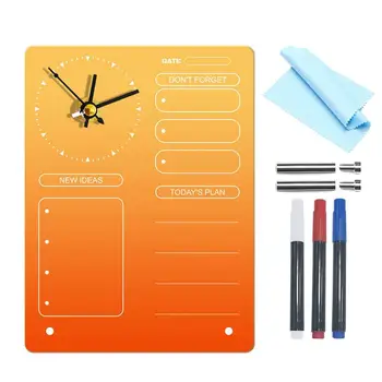 Acrilice Tabla De Design Ceas Calendar Planificator Masă Notă Non-Magnetic De Perete Bord, Fara Rama Portabil Memo Tablă