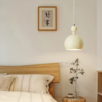 Alb Lămpi cu LED-uri Moderne Dormitor Noptieră Candelabre Nordic Simplu Decor Acasă Masa de Sufragerie Candelabru de Iluminat Interior