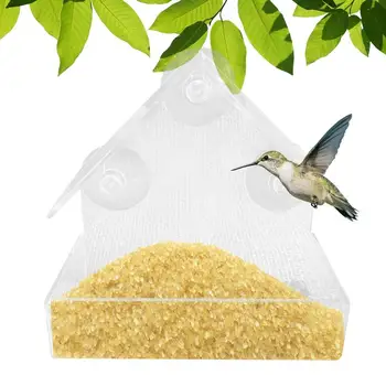 Alimentator De Pasăre Geam Clar Fermelor De Păsări Cu O Puternică Aspirație Cupe Fermelor De Păsări De Păsări De Aproape Robust Și Transparent