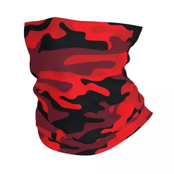 Armata Roșie Bandana Camuflaj Neck Gaiter Tipărite Camo Textura Masca Eșarfă Cald Balaclava Hiking pentru Barbati Femei Adulte Windproof