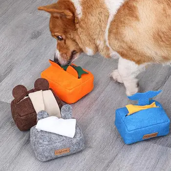 Ascunde Și De A Căuta Cutie De Tesut Sforăi Jucărie De Câine De Câine Sniffing Jucarii Interactive Ascunde Și De A Căuta Țesutului Caseta Lavabil Portabil Jucării Pentru Animale De Companie