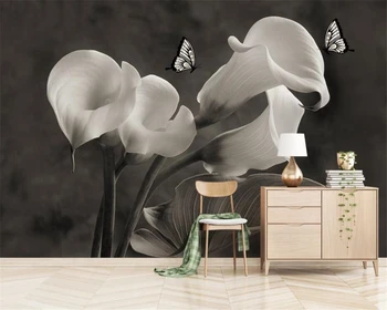 Beibehang Personalizate de înaltă calitate minimalist living modern 3D relief cale de flori fotografie tapet 3d TV fundal tapet 3d