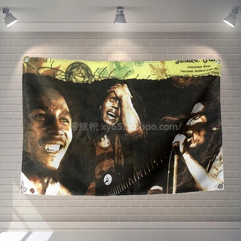 Bob Marley Trupa De Rock Muzica Poster Bannere Agățat Imagini De Artă Pânză Impermeabilă Festival De Muzica Banchet Petrecere Decor Acasă