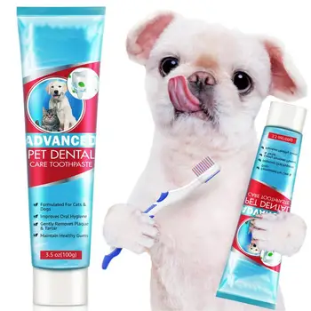 Canin Pet Pasta de dinti cu Menta Pasta de dinti 3.5 oz Profesionale în condiții de Siguranță Avansate Canin Îngrijire Orală Gel Pasta de dinti Pentru Caini de talie Mica Puii