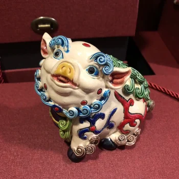 Ceramică Artizanat Păpuși 12 Animale Zodiacale Set Complet de Drăguț Living Home Simplu de Creație Furnizează Chineză Moscot Decor