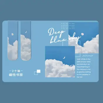 Cloud Serie de Marcaj Romantic Nor, Cer, Peisaj Magnetic Marcaje Literar Carte Marker Clip pentru Carte, pentru Lectură, pentru Carte
