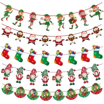 Crăciun fericit Banner de Craciun Pendant Picătură Ornamente, Decoratiuni de Craciun pentru Casa Navidad 2024 Consumabile Partid Ornamente