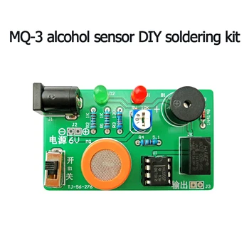 DIY kit electronice MQ-3 senzor de alcool lipit proiect DUI senzor de detectare a modulului Electronic de Instruire Practică