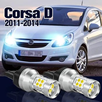 Daytime Running Light 2 buc Bec LED Lampa DRL Pentru toate modelele Opel Corsa D cu Accesorii 2011 2012 2013 2014