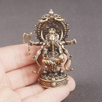 De Uz Casnic Ganesha Statuie Ornament Delicat Capul De Elefant Dumnezeu Figurine Decorative Ganesha Ambarcațiuni