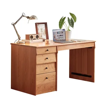Din lemn masiv, birou calculator, birou, raft integrat de masă, jocuri de masă, de învățare dormitor, din lemn de cires