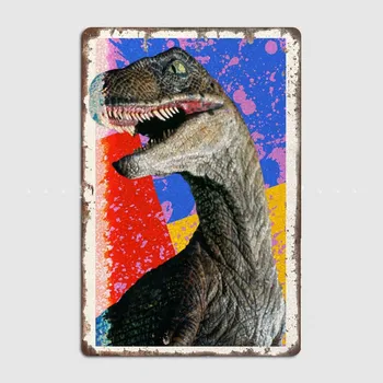 Dinozaur 30 Poster，Vintage din Metal Staniu Semn pentru Camera Copii și Pepinieră Decor de Perete cu Rafinat și Elegant Arta Poster Modele