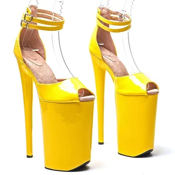 Doamna 26CM / 10inches PU Brevet de moda Platforma Sandale cu Toc pentru Femei Polul Pantofi de Dans 027