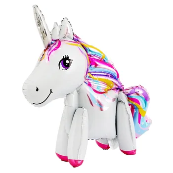 Drăguț Unicorn Balon Care Zboară Cal Folie De Aluminiu Baloane Pentru Copii Fata De Unicorn Ziua De Nastere Decoratiuni Petrecere Copil De Dus Favoruri