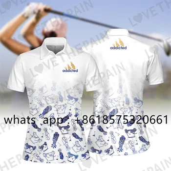 Femeie Golf tricou Polo cu Mâneci Scurte Sport de Agrement, de Înaltă Calitate de Imprimare Florale de Fitness în aer liber de Sport Îmbrăcăminte Respirabil Tricou