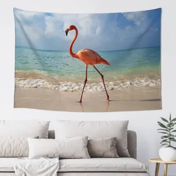 Flamingo Roz Tapiserie De Pe Perete Frunze De Culoare Imagine De Tipar Digital Living Dormitor Decor Acasă