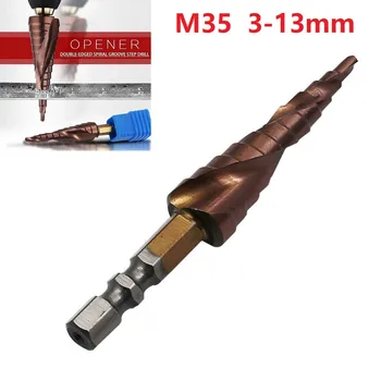 HSS Spirala Pas Con Burghiu Pas Burghiu Pentru 0.1~4mm Fier M35 cu Cobalt 3-13mm 77*47*6.35 mm Industria Durabil
