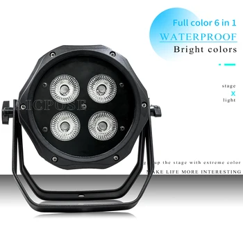 IP65 4x12W RGBW/4X18W RGBWA UV 6 în 1 LED Par Light Impermeabil în aer liber Lumina de Scena DJ Profesionist Disco Etapă Echipamente