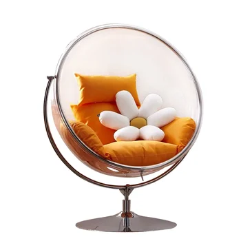 Interior on-line celebritate minge de sticlă transparentă cu bule scaun Nordic coș de agățat în aer liber, balcon leagăn