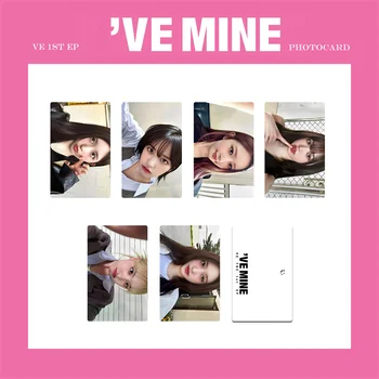 KPOP IVE 1 PE am MEA Album LOMO Card Unsprezece Grup de Fete Wonyoung Pahare Rotunde LIZ Rei Leeseo Yujin carte Poștală Carte de Fotografie 6PC