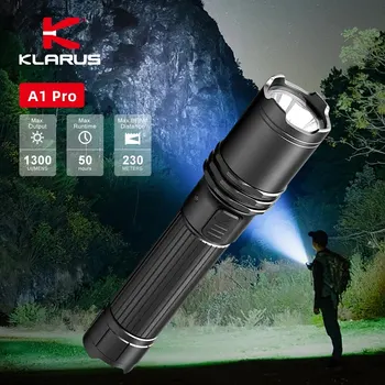Klarus A1 Pro de Mare Putere cu Led-uri Lanterne IPX6 autoapărare Camping lumina Reflectoarelor Cu 3 Moduri de Iluminare Lanterna Reincarcabila USB C
