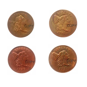 Libertatea Capac Jumătate De Cent 1794-1797 Data De Selecție Cupru Copia Monede