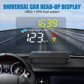 M17 OBD GPS cu Display Head-Up Mini pentru Toate Masinile Electronice Auto Accesorii Auto HUD Vitezometru Proiector Parbriz
