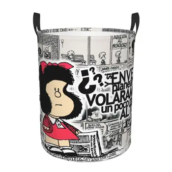 Mafalda De Desene Animate Coș De Rufe Pliabil Capacitate Mare De Depozitare A Hainelor Bin Anime Copilul De Rufe