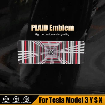 Masina CAROURI Emblema Hayon Autocolant Grila Decalcomanii Insigna Auto Scrisoarea de Aluminiu Decor pentru Tesla Model 3 S X Y 2023 Accesorii