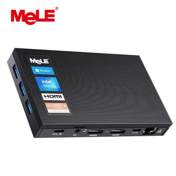 MeLE N5105 Mini PC-ul pentru Windows 11 Pro 128GB 8GB Calculator cu 4K Dual HDMI Tip Display Tip C Gigabit Ethernet WiFi6 PXE Quieter3C
