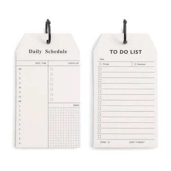 Memo Pad Planificatorul de a Face Lista de zi cu Zi Notepad Spirale Planificator Planificator de zi cu Zi Notepad Nedatat Planificator Foi Programul Pad