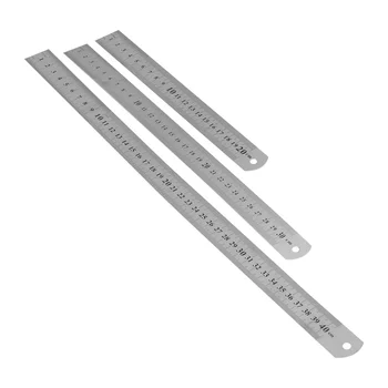 Metal Scară din Oțel Inoxidabil Ruler Riglă de Metal pentru Scoala de Inginerie Desenul Birou Instrument de Mână Birou Supplies20cm/30cm/40cm