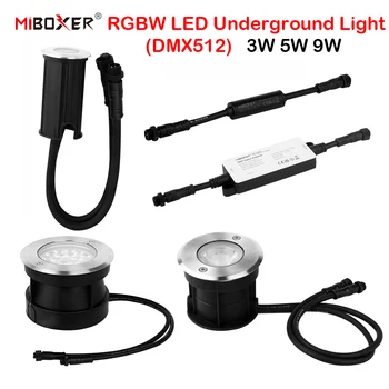 Miboxer 3W 5W 9W RGBW LED Lumina Subteran 24V DMX512 Impermeabil Peisaj Lămpi De Podea Îngropat Teren Calea de lumini