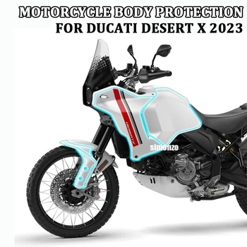NOUA Motocicleta de Protecție a corpului Carenaj Protecție Rezervor TPU Protector Anti-zero Film Pentru Ducati Deșert X DEȘERT X 2023-2024